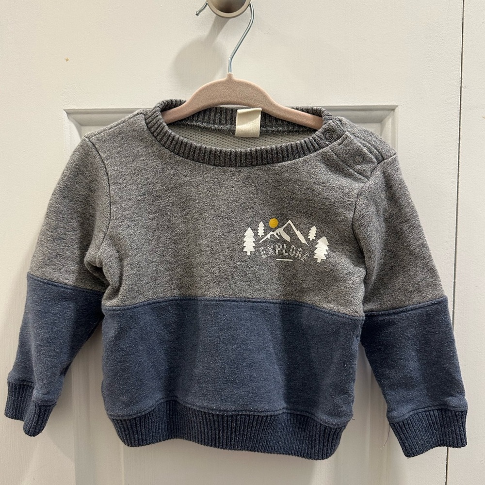 Tucker and Tate Explore Navy Sweatshirt size 6mo.